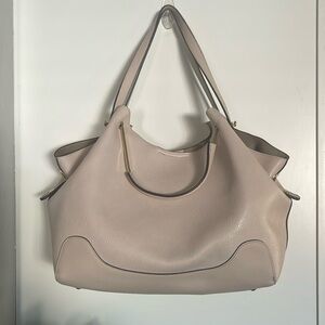 Sondra Roberts squared double strap blush pink purse